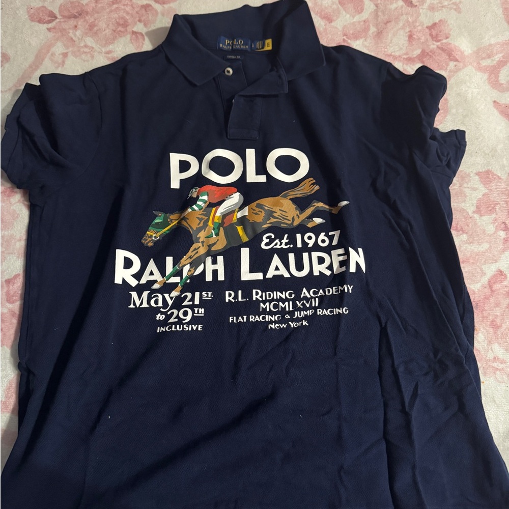 Polo Ralph Lauren Equestrian Horse Riding Academy Polo Shirt -  Mens Large